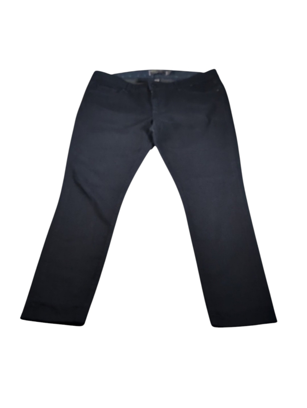 Paige Blue Heights Straight Leg Black Jeans Size 32